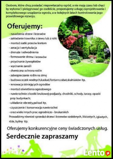 Urządzanie terenów zielonych-całe podlaskie-kompleksowo